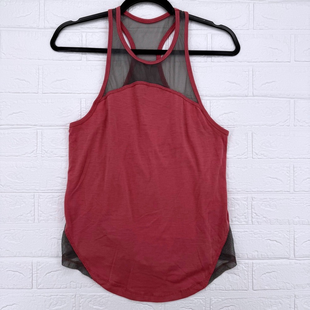 Soho Sport Tank Top Women Small Pink Mesh Racerback Activewear SW-T320